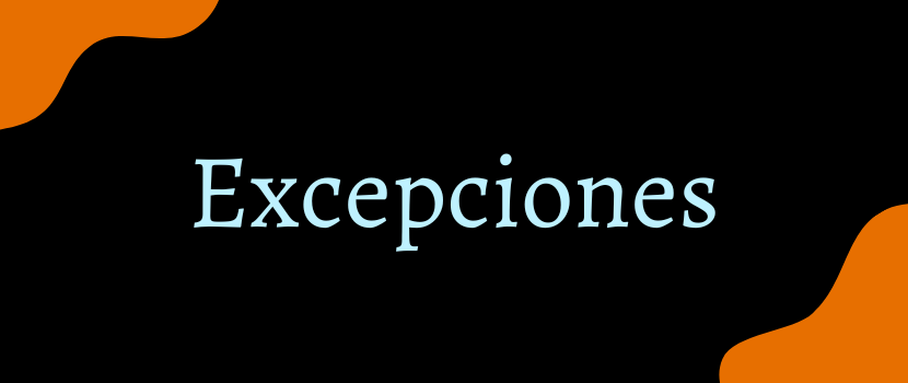 Excepciones
