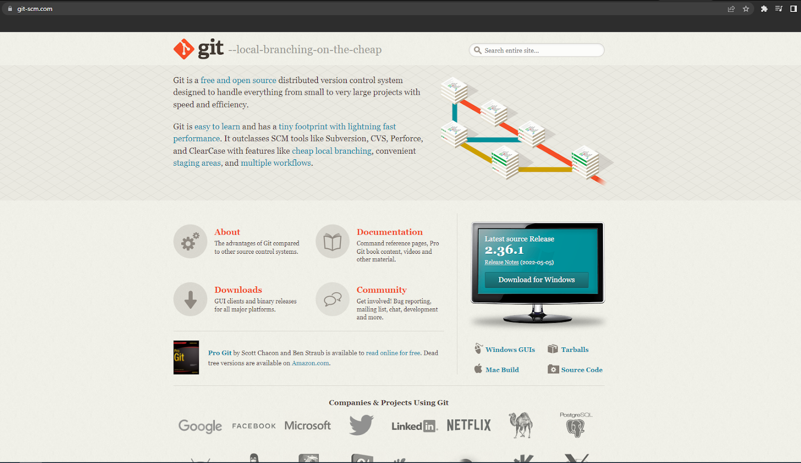 Git página oficial