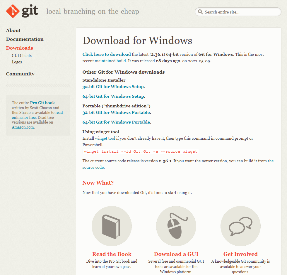Git página oficial